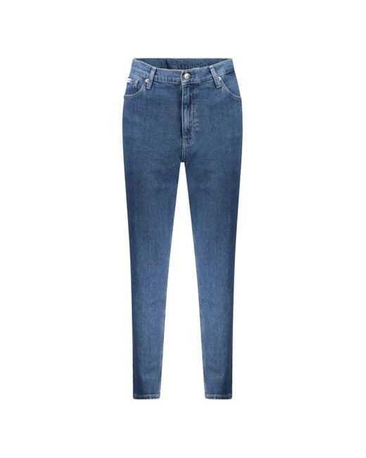 Calvin Klein Blue Straight-Leg Jeans