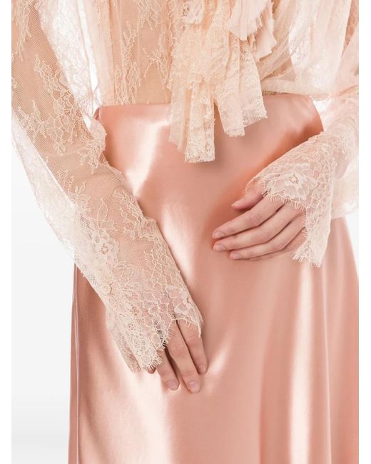 Gonna Midi di Alberta Ferretti in Pink