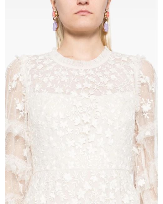 Needle & Thread Everett Bloom ドレス White