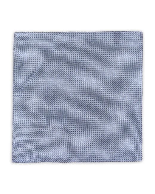Pal Zileri Gray Patterned Handkerchief for men