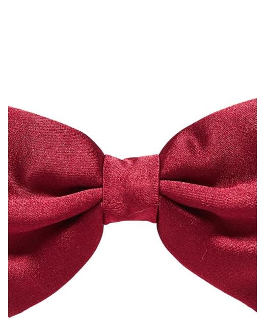 Corneliani Red Silk Bow Tie for men