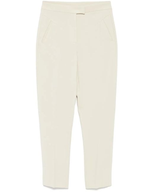 Patrizia Pepe Broek Met Fly-Patroon in het White