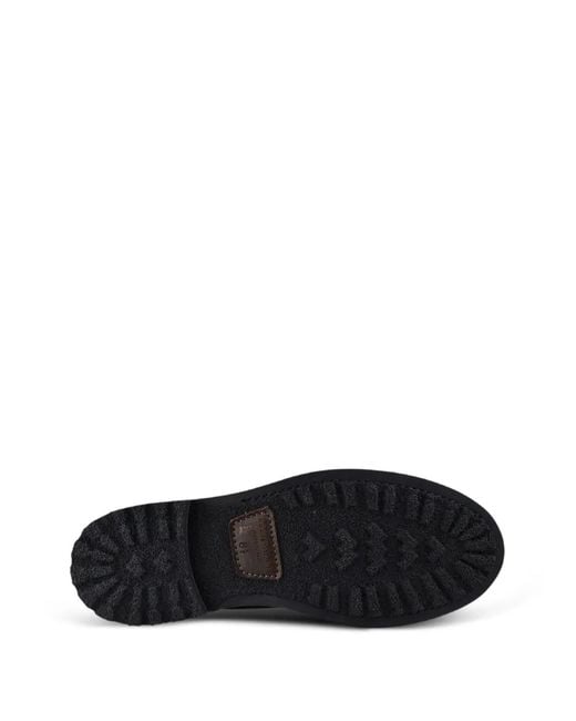 Dolce & Gabbana Black Lace-Up Leather Ankle Boots for men