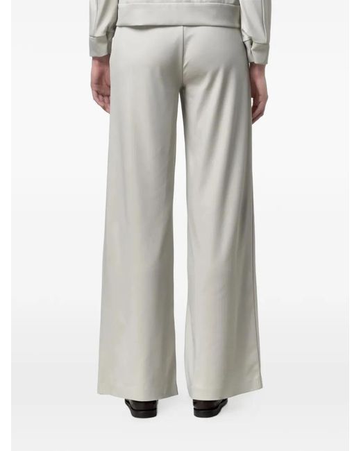 K-Way White Jalle Wide-Leg Trousers