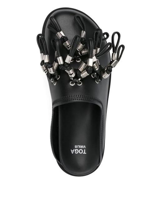 Mules Con Nappa di Toga Virilis in Black da Uomo