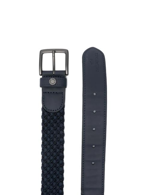 Paul & Shark Blue Woven Leather Belt for men