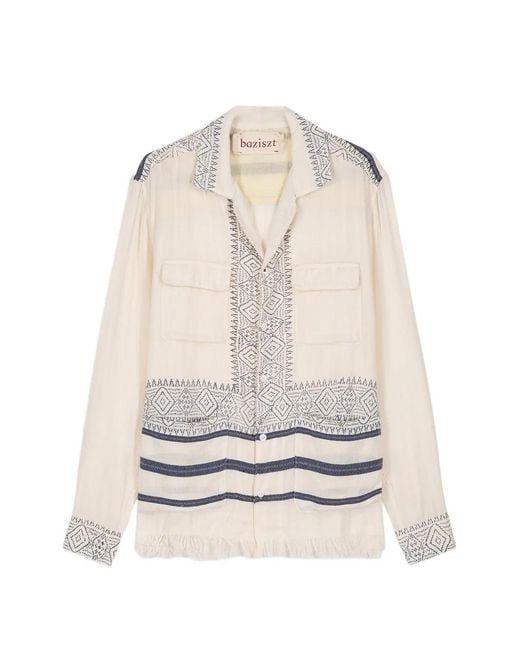 BAZISZT White Talilo Shirt for men