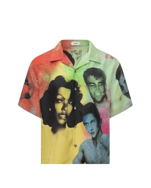 Versace Multicolor Shirt With Print for men