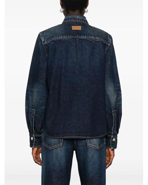 Ferragamo Denim Overhemd in het Blue