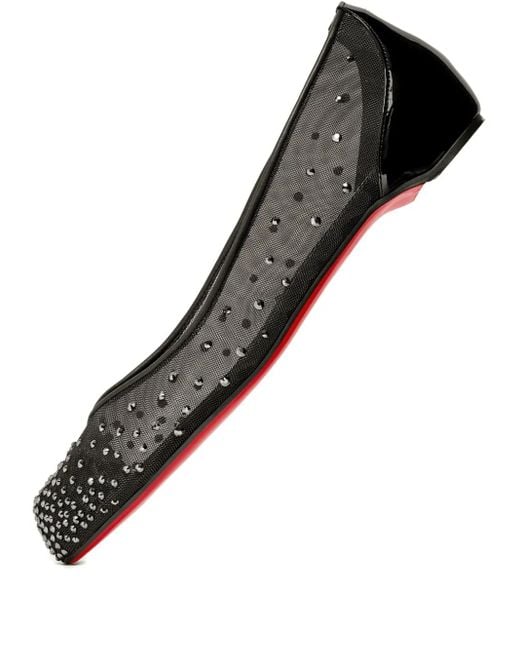 Maison Margiela Black Marlougiela Ballerinas mit Kristallen
