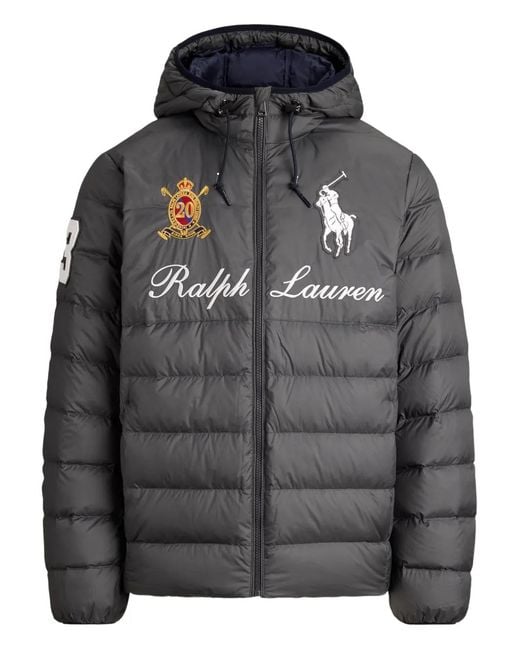 Polo Ralph Lauren Gray Logo-Embroidered Jacket for men