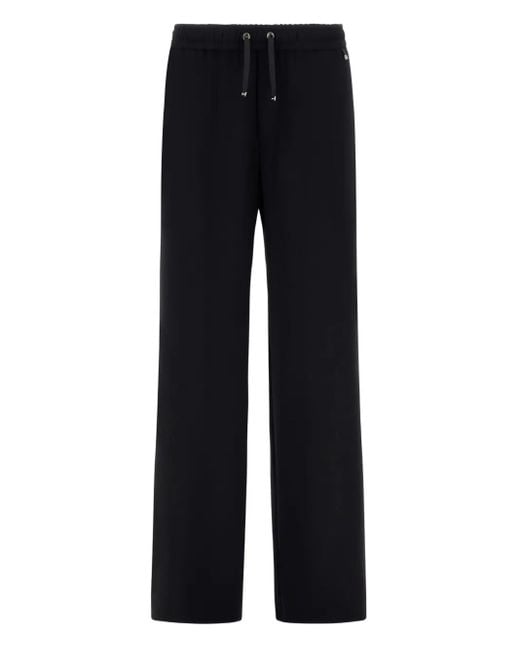 Herno Blue Drawstring-Waist Trousers
