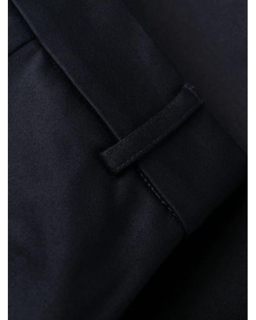AMI Blue Cropped Tapered Trousers