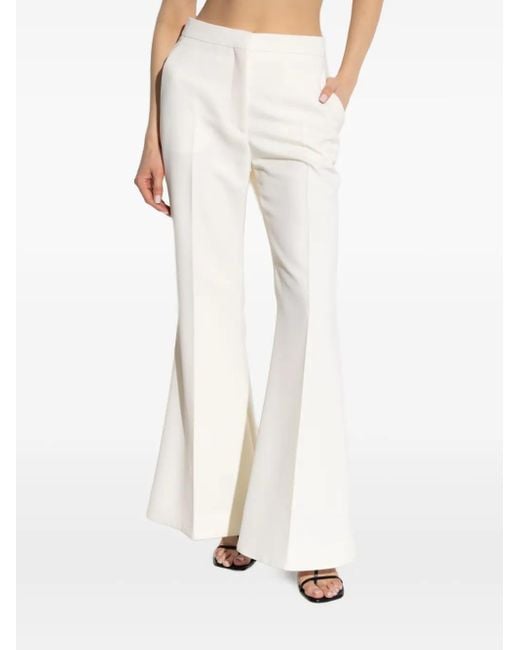 Givenchy White Tailored Flared Trousers