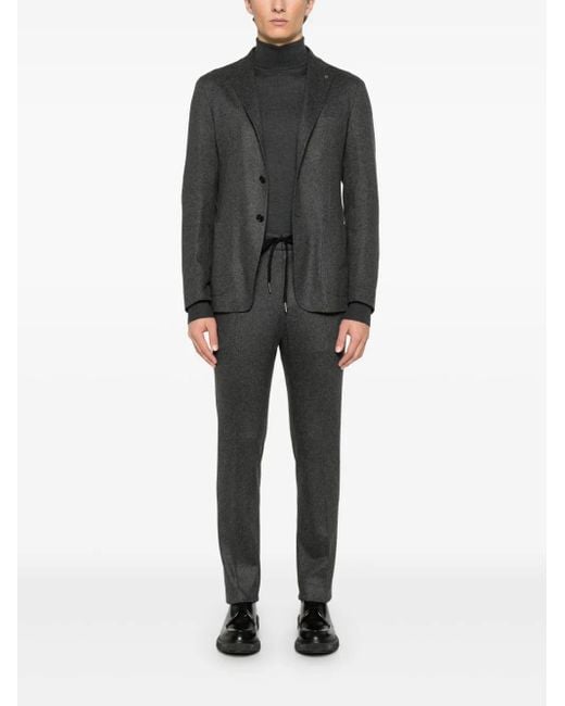 Tagliatore Black Sweaters Anthracite for men