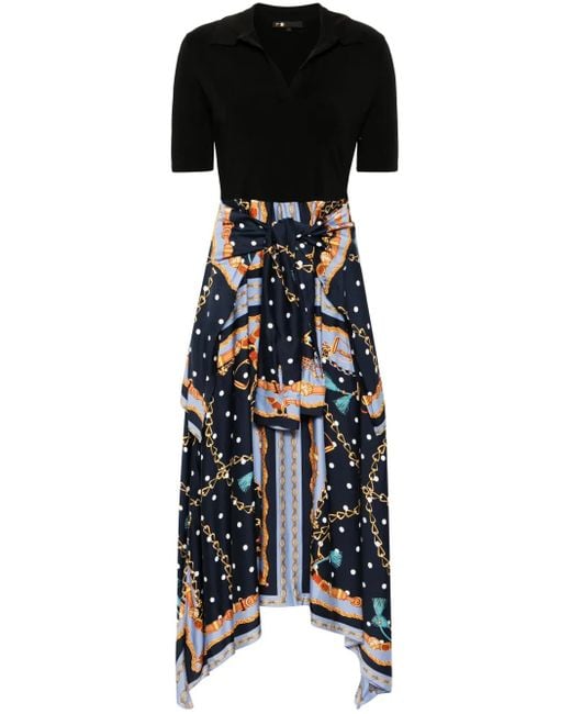 Abito Midi Con Stampa di Maje in Black