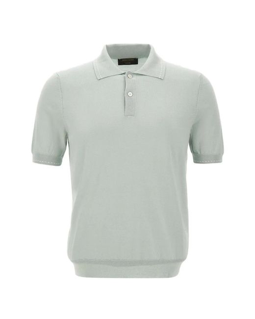 Gran Sasso Gray Short-Sleeve Polo Shirt for men