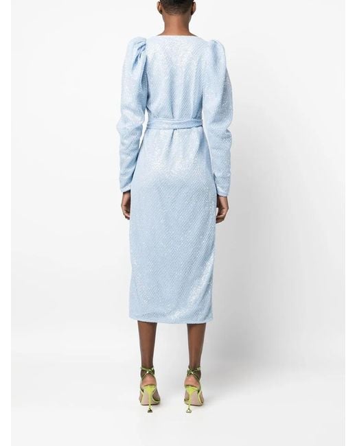 ROTATE BIRGER CHRISTENSEN Blue Bridget Dresses