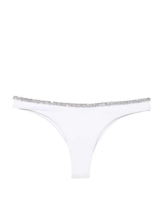 Bragas de bikini con detalle de cadena Ermanno Scervino de color White