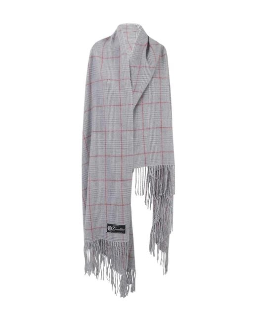 Jean Paul Gaultier Gray Scarf Draped Top