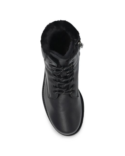 Bogner Black Courchevel Lace-Up Boots for men
