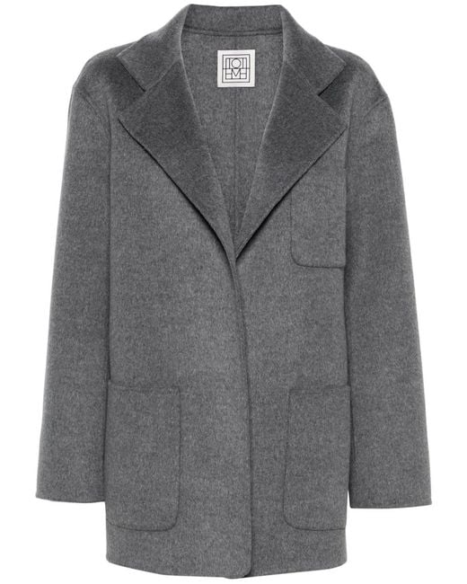 Totême  Gray Double Wool Jacket