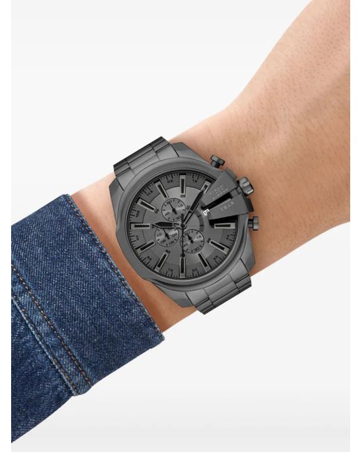 DIESEL Gray Dz4676 Mega Chief 54Mm Watch for men