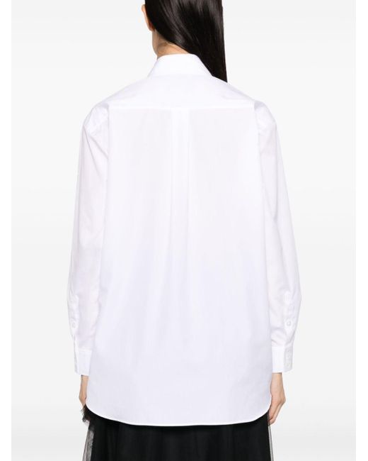 Camisa de manga larga Simone Rocha de color White