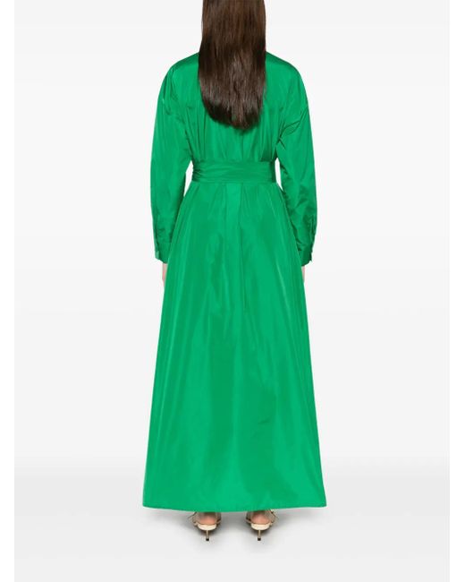 P.A.R.O.S.H. Green Pimpy Maxi Dress