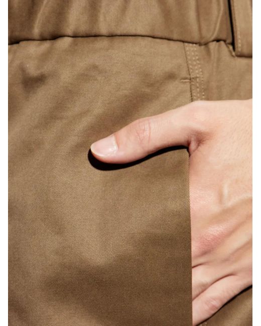 メンズ Jil Sander プリーツ ショートパンツ Brown