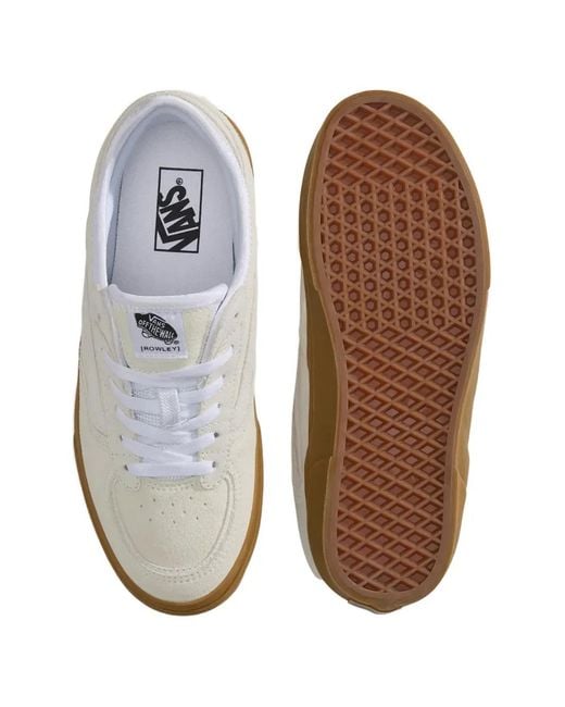 Vans White Rowley Classic Shoes
