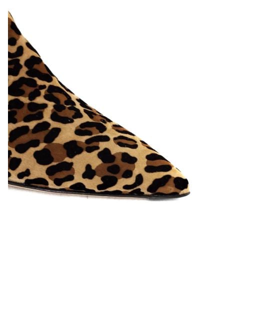 Mara Bini Brown 50Mm Leopard-Print Ankle Boots