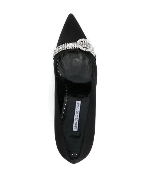 Manolo Blahnik Black 90Mm Asapump Pumps