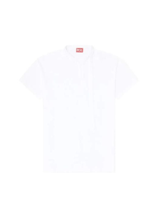 DIESEL White Tshirt Kauko for men