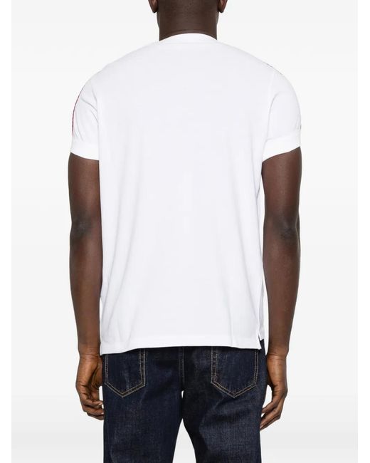 DSquared² White Striped T-Shirt for men