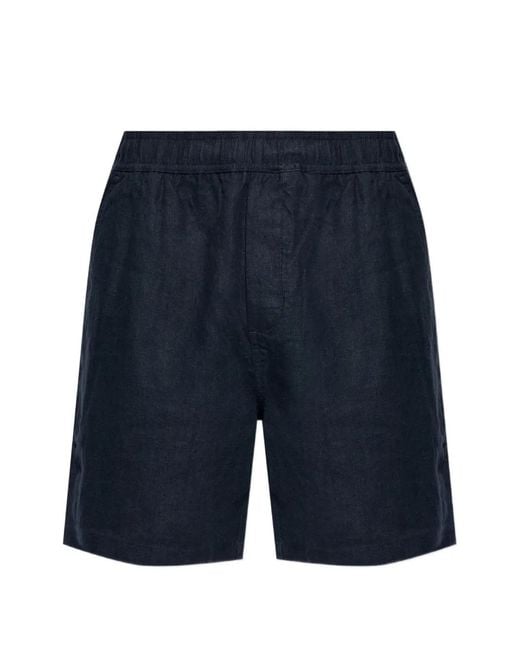 Samsøe & Samsøe Blue Sajabari Elasticated-Waist Shorts for men