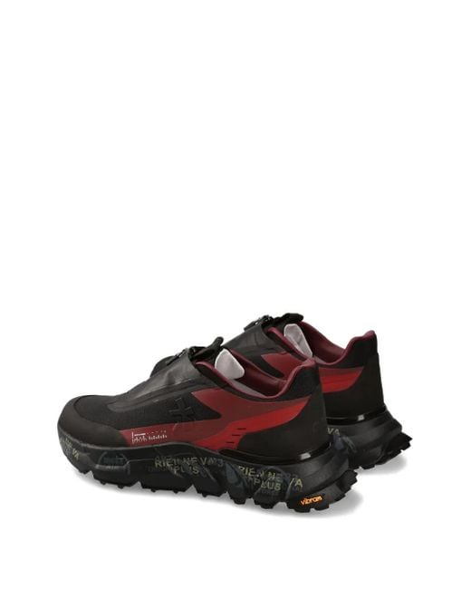Premiata Black Sciliard Zip-Fastening Sneakers