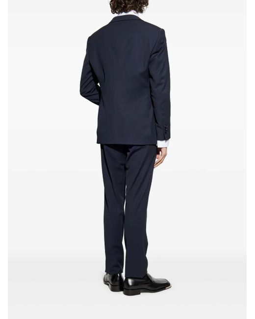 メンズ Giorgio Armani ウールブレンド スーツ Blue