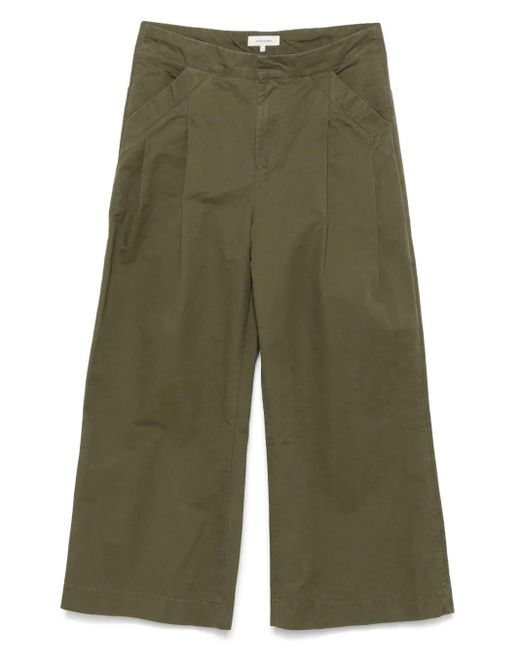 ボトムスその他 Entire Studios Organic cotton military green flared trousers Entire studios Wares Trousers in Green | Lyst