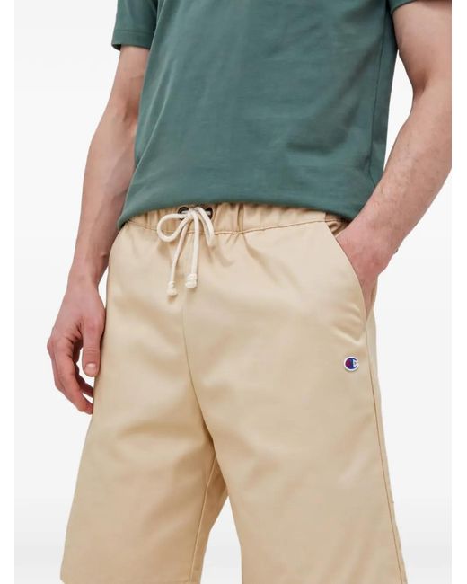 Champion Natural Drawstring Logo Shorts for men