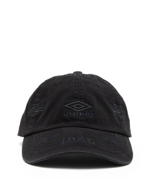 Umbro Black X Slam Jam Lazy Baseball Cap for men