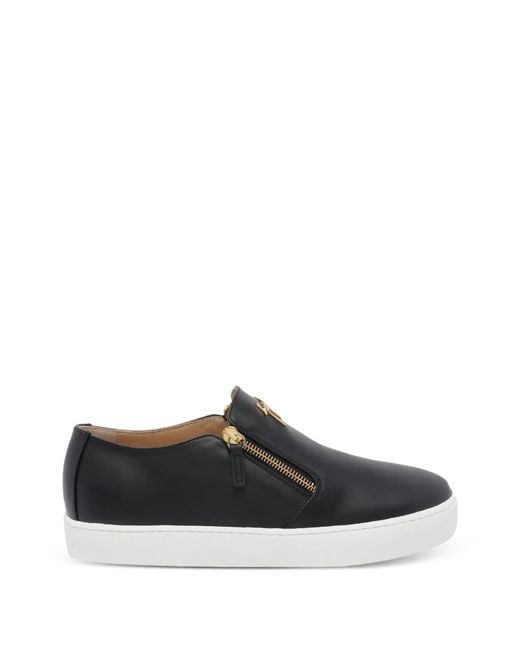 Giuseppe Zanotti White Gz-Kobe Zip Leather Sneakers for men