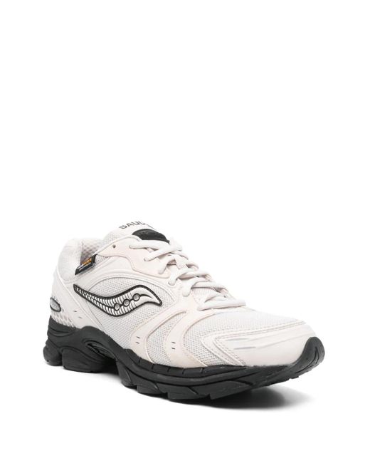Saucony White Progrid Triumph 4 Gorpcore Sneakers