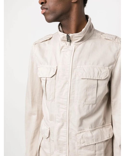 Herno Natural Zip-Up Utility Jacket for men