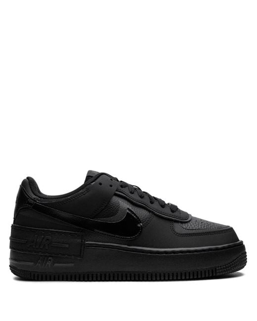 Nike Air Force 1 Shadow "triple Black" Sneakers Lyst