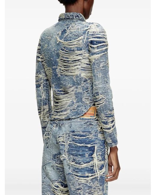 DIESEL Blue De-Madeline-Fsg Jacket