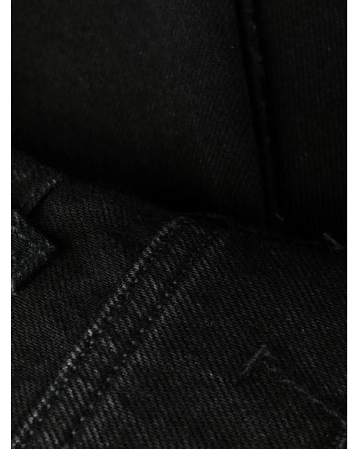 McQueen Black Straight-Leg Jeans