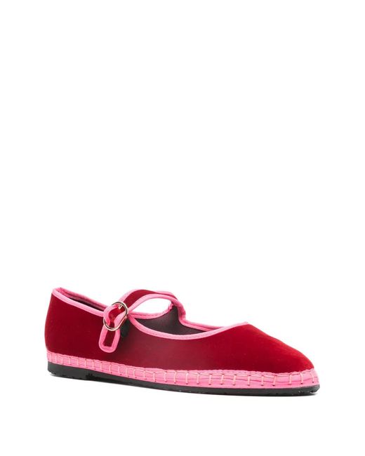 Flabelus Red Aurelie Ballet Flats