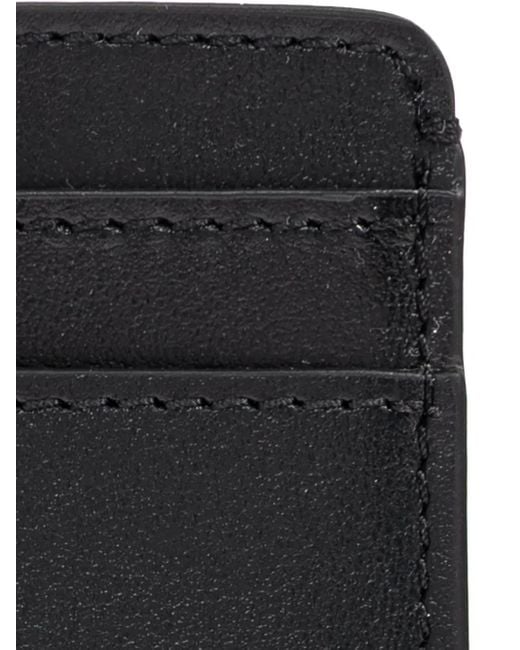 Versace Black Tag Leather Card Holder