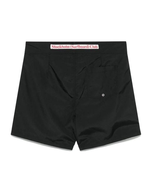 Stockholm Surfboard Club Black Bernie Swim Shorts for men